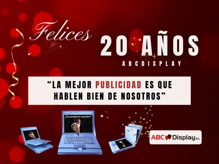 aniversario abcdisplay plv expositores displays publicidad