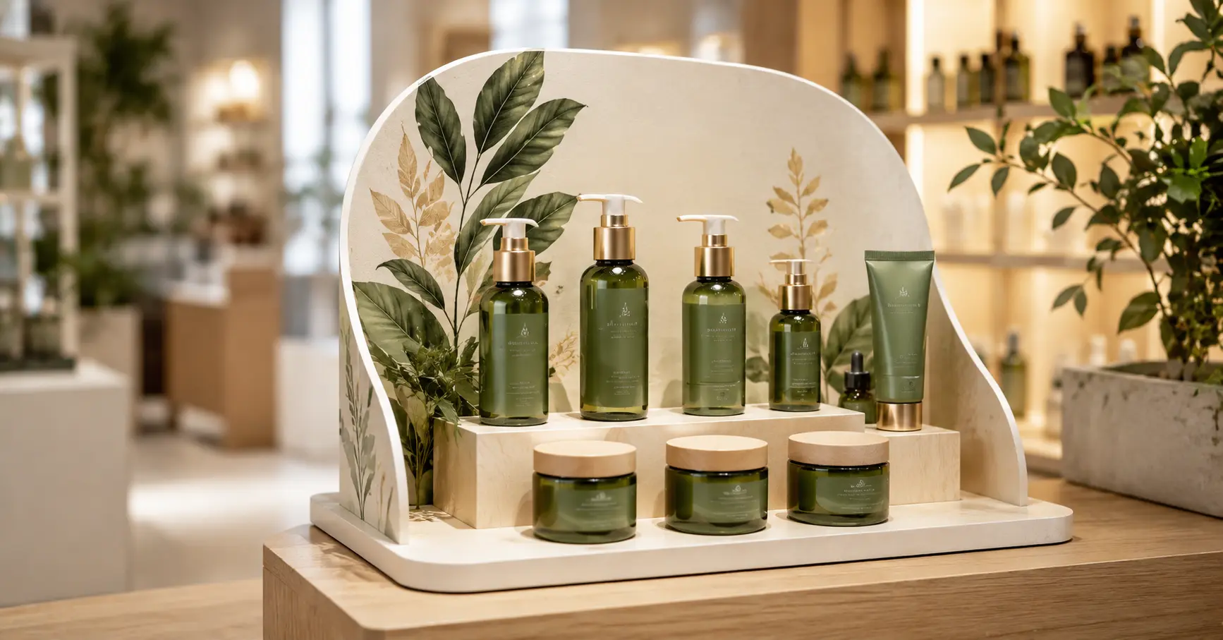 Display de PLV para producto nuevo con packaging coherente y diseño visual atractivo en punto de venta